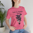 distressed grunge heart tee | Love Is A Beautiful Chaos shirt