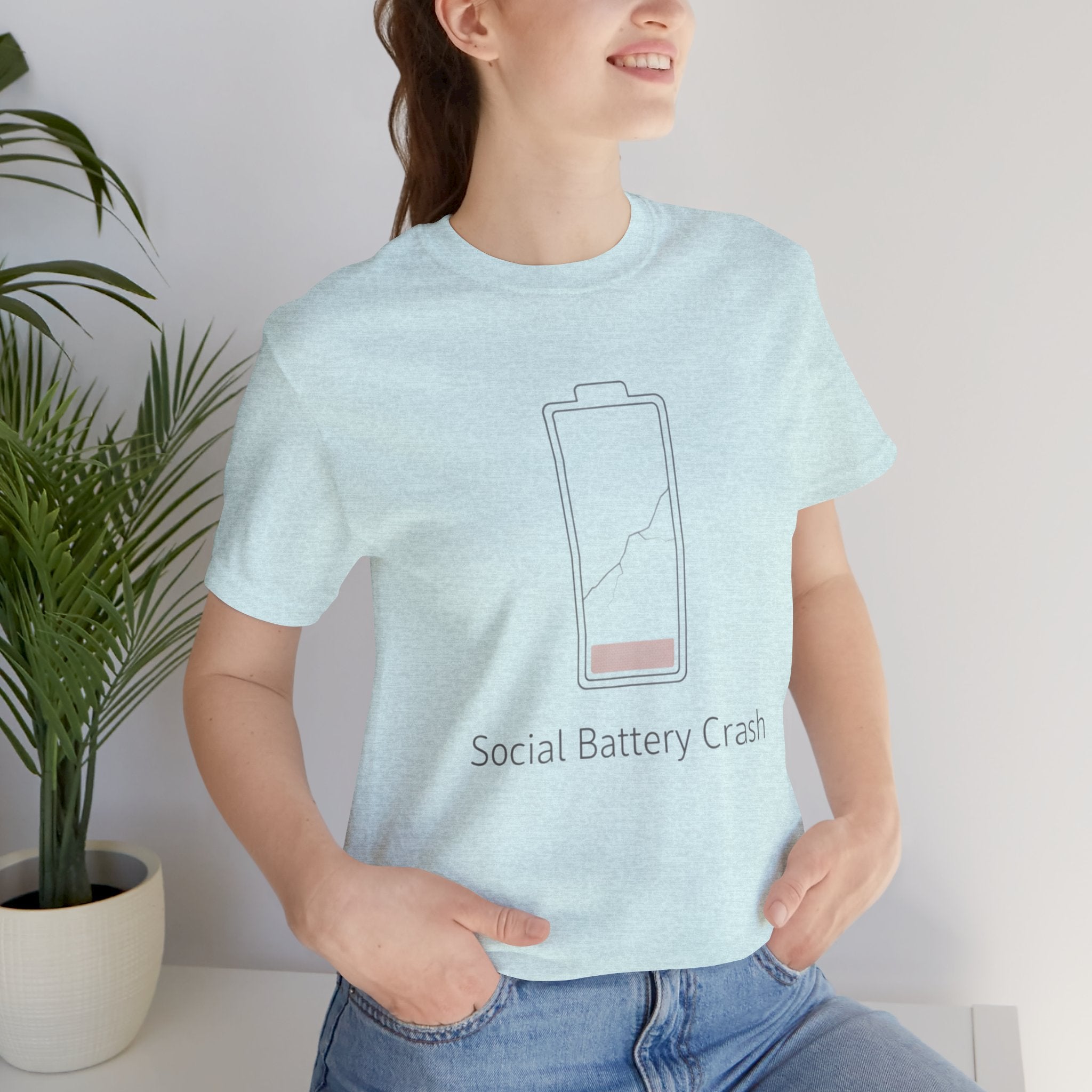 Social Battery Crash Tee