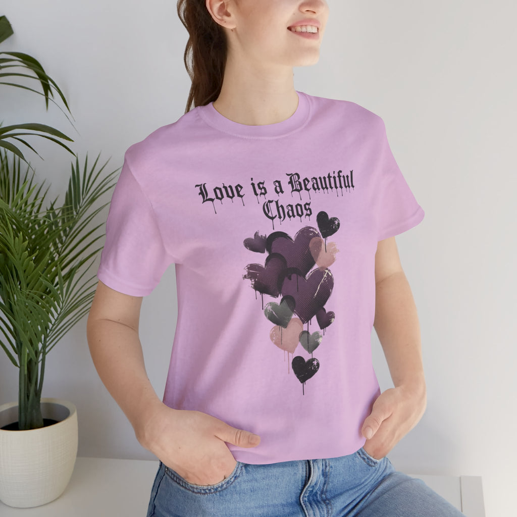 distressed grunge heart tee | Love Is A Beautiful Chaos shirt