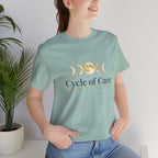 Cycle of Care Moon Phases Tee | celestial wellness, ritual calendar