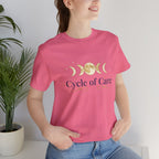 Cycle of Care Moon Phases Tee | celestial wellness, ritual calendar