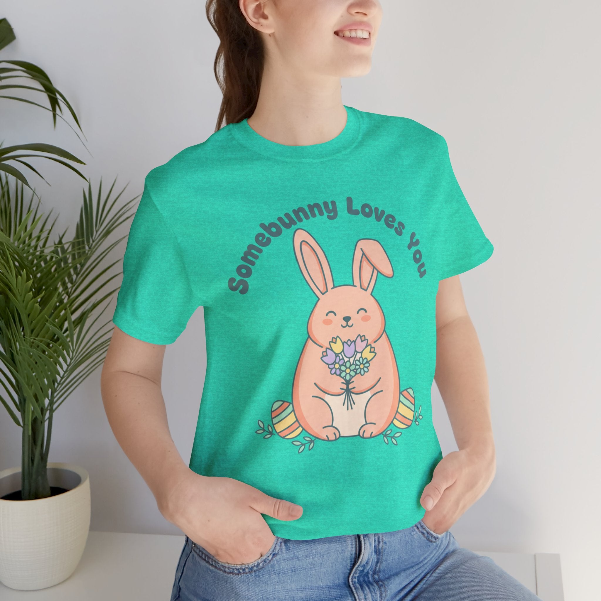 Somebunny Loves You Easter Tee — Cute Bunny Holiday Shirt