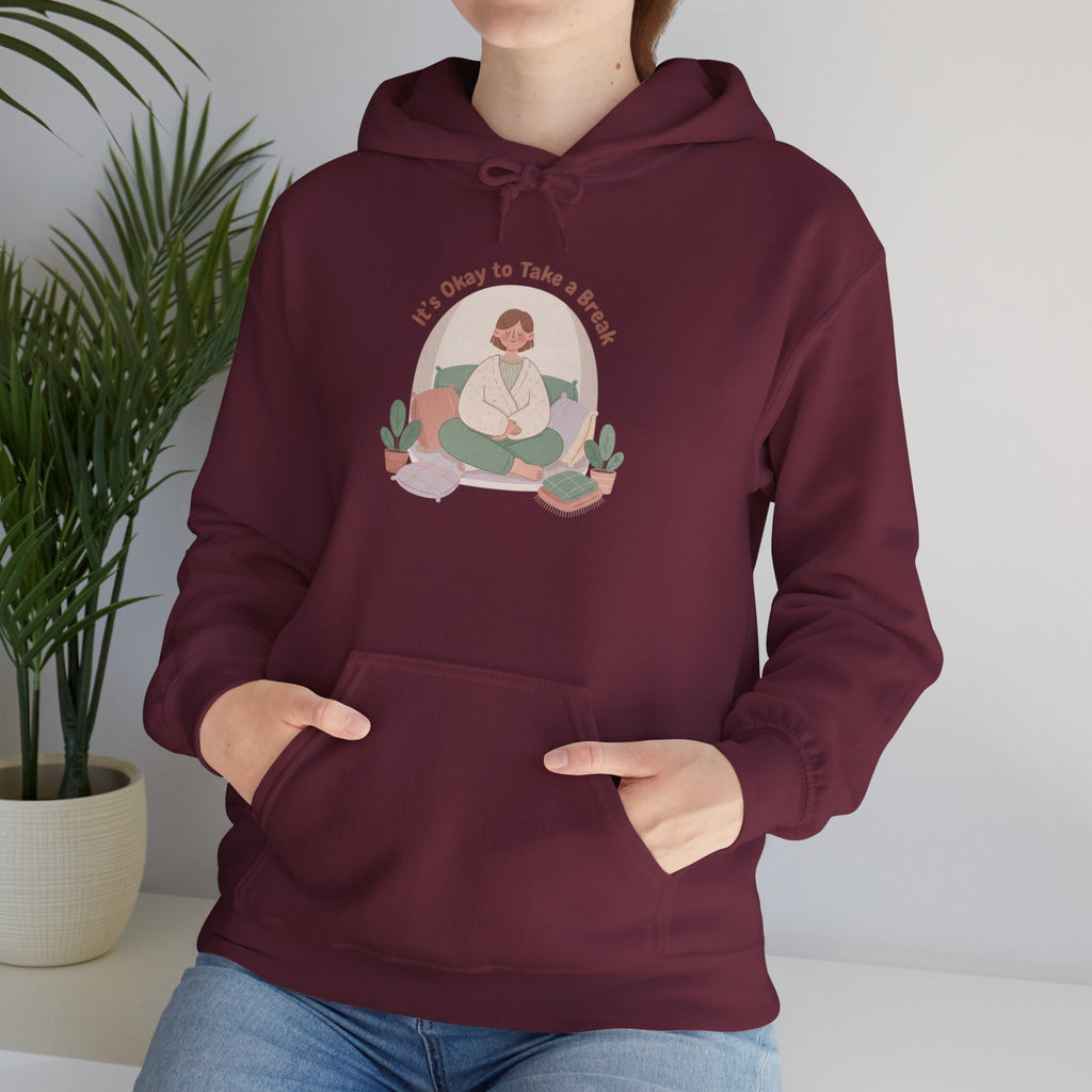 careful with me hoodie | burnout & mental health, self care sweatshirt