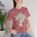 Time Melts, Growth Remains, Mushroom Micro-Surrealism Tee