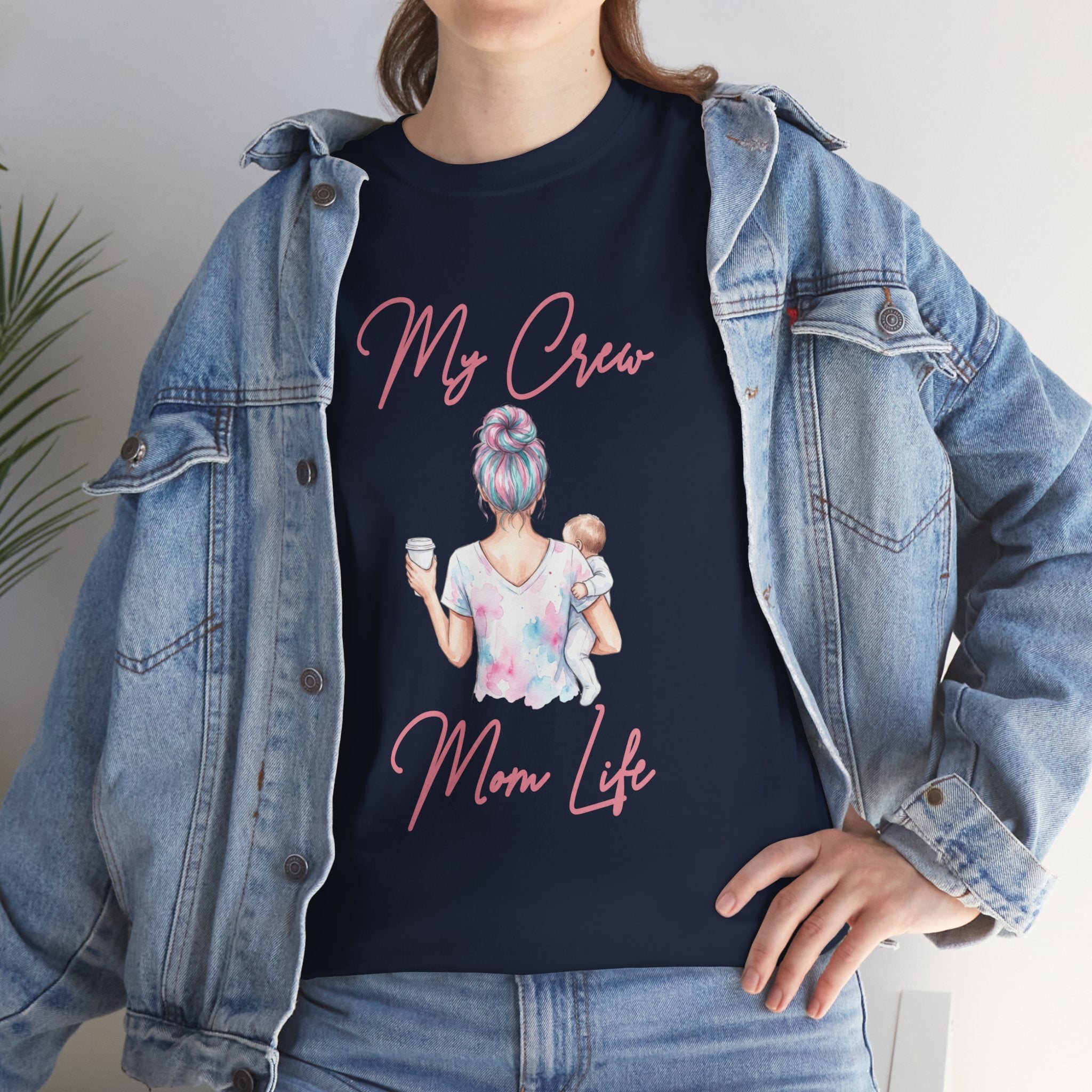 My Crew Mom Life Mom Bun Shirt