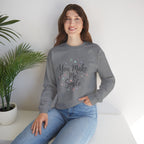 You Make Me Smile Crewneck Sweatshirt | handwritten doodle, sketch aesthetic