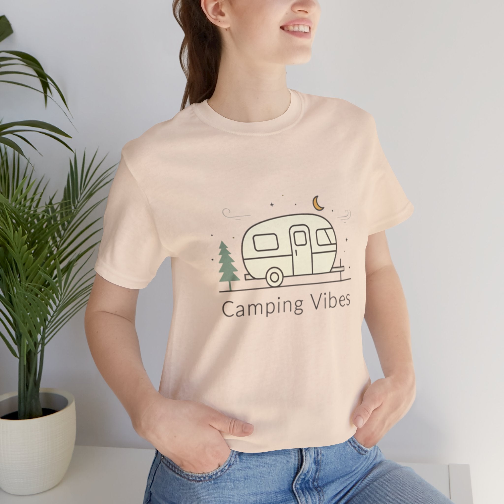 Camping Vibes T-Shirt — Retro Camper Graphic Tee