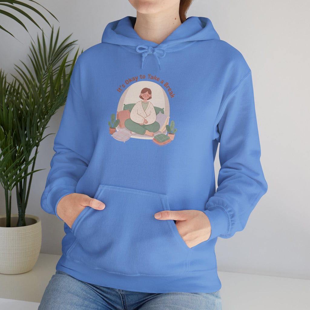 careful with me hoodie | burnout & mental health, self care sweatshirt