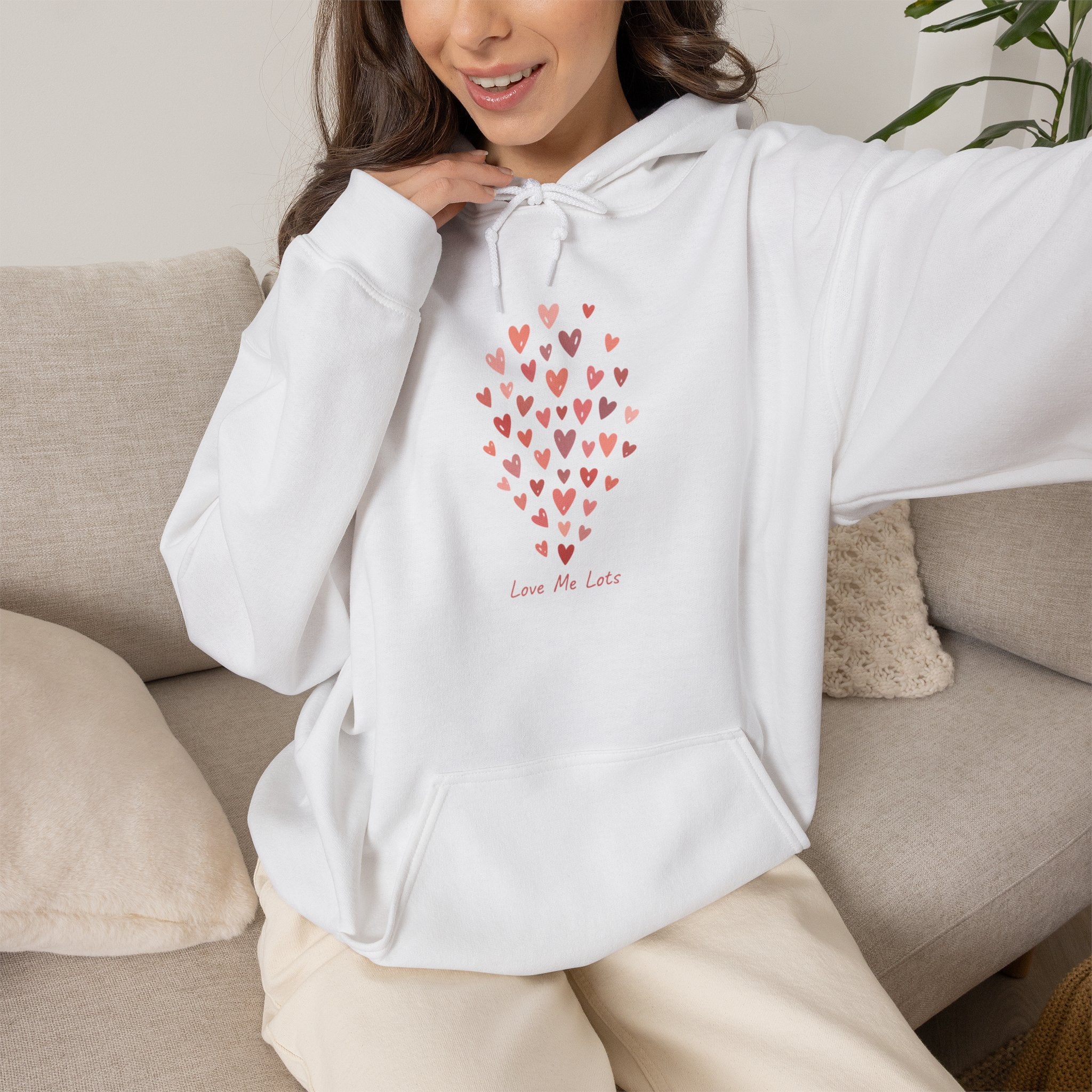 Love Me Lots Tiny Heart Cluster Hoodie