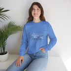 Breathe Mountain Line Sweatshirt | nature vibes, moon phase minimal