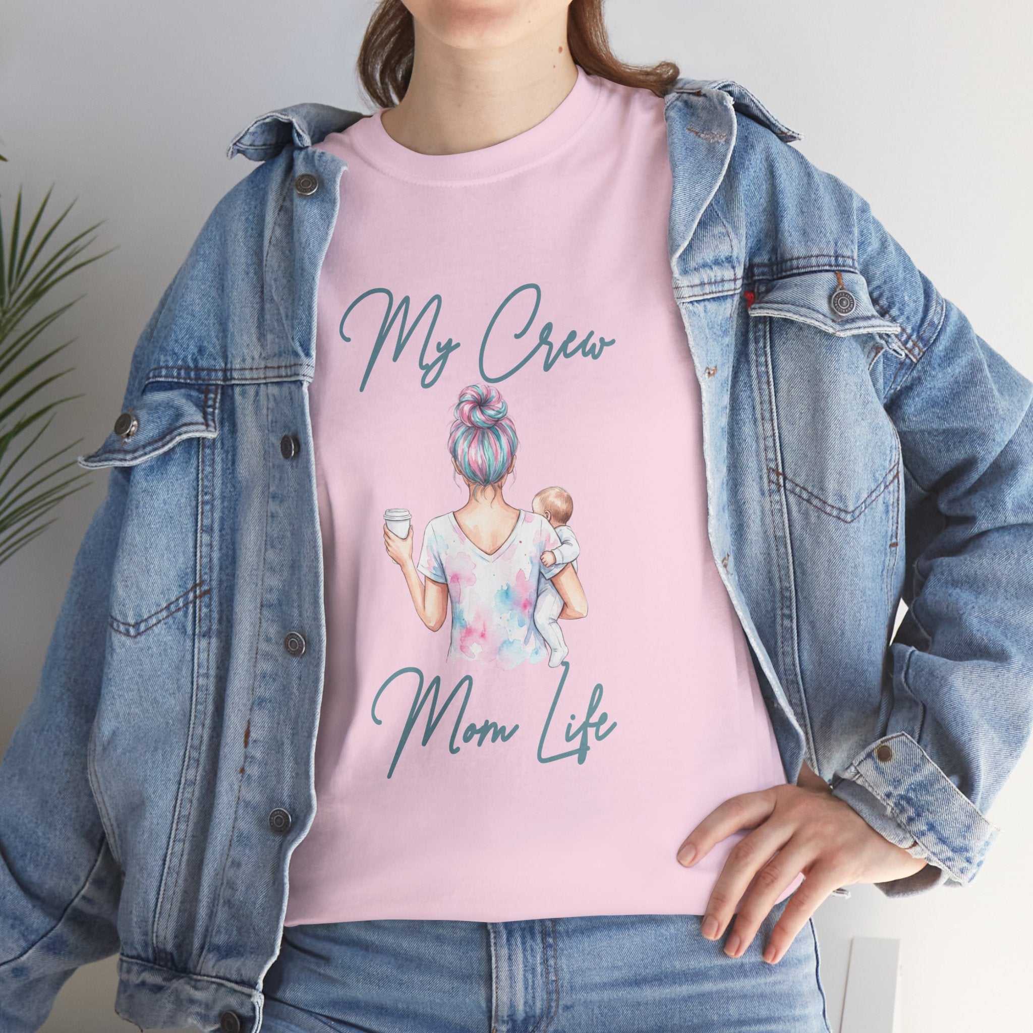 My Crew Mom Life Mom Bun Shirt