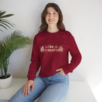 Sweatshirt — "Love Is Overrated" Cute Cat Graphic Crewneck