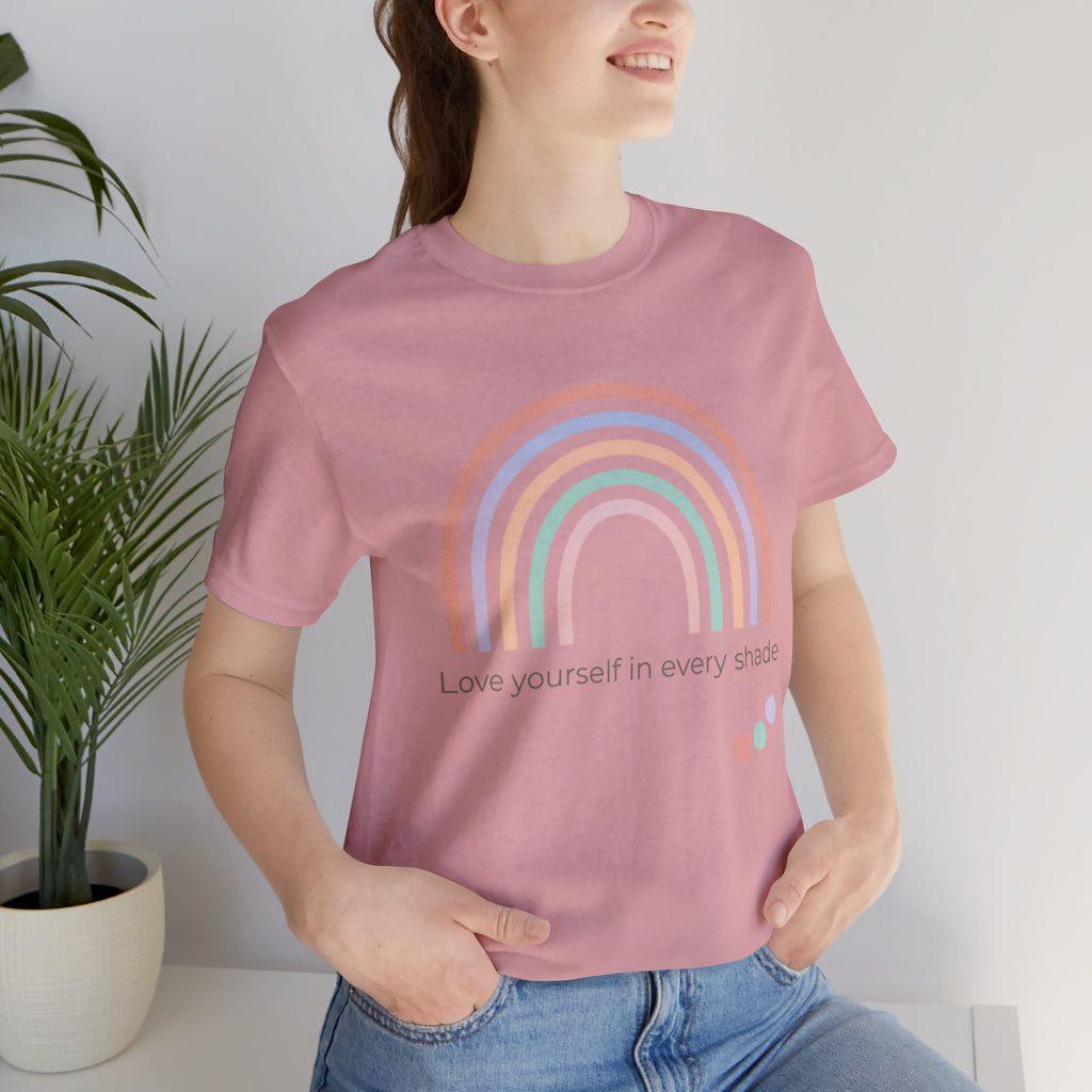 Muted Pastel Rainbow Tee | pastel rainbow shirt, retro rainbow art