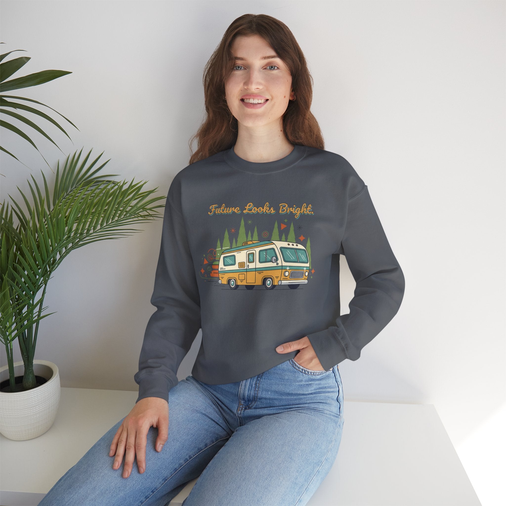 Future Looks Bright RV Camper Graphic Crewneck