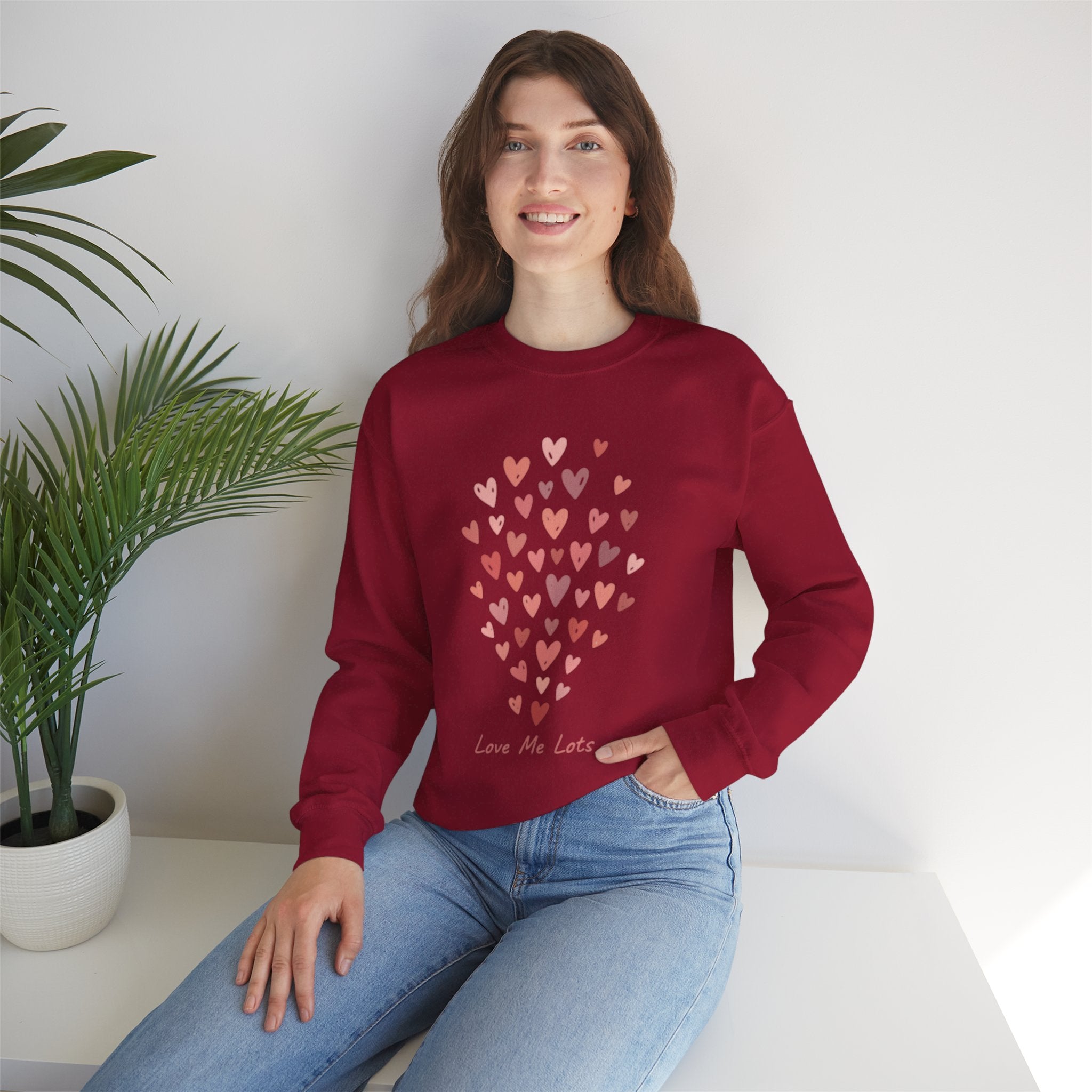 Love Me Lots Tiny Heart Cluster Sweatshirt