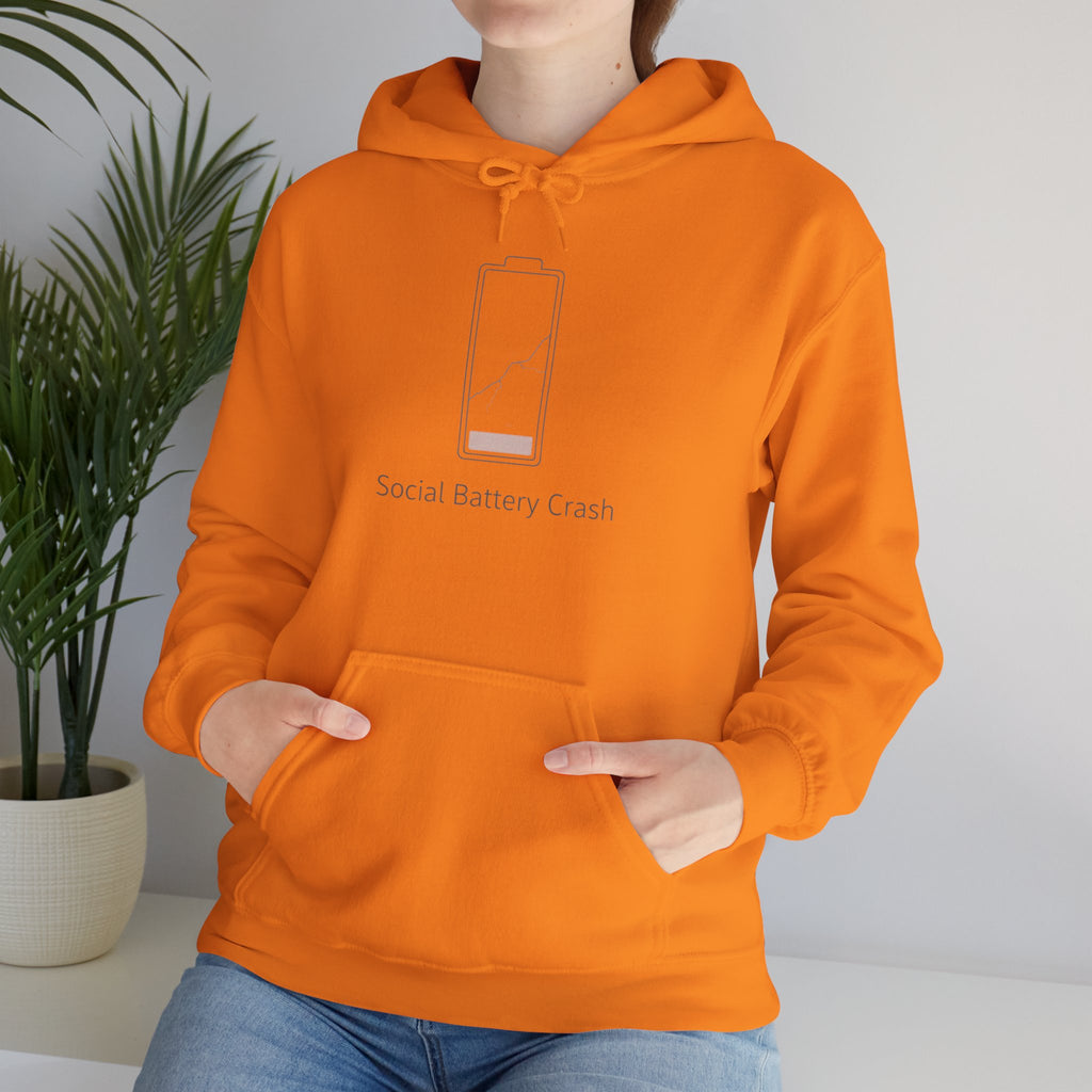 Social Battery Crash Hoodie