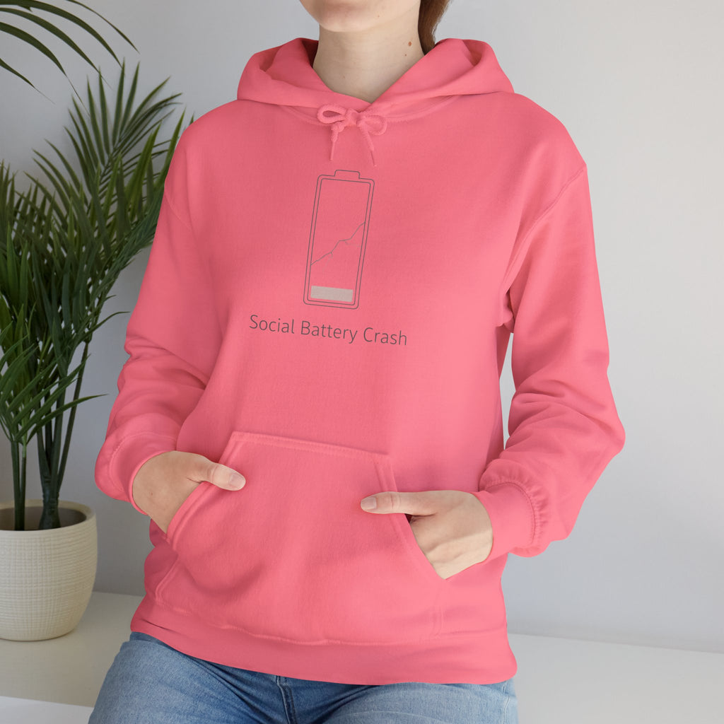 Social Battery Crash Hoodie