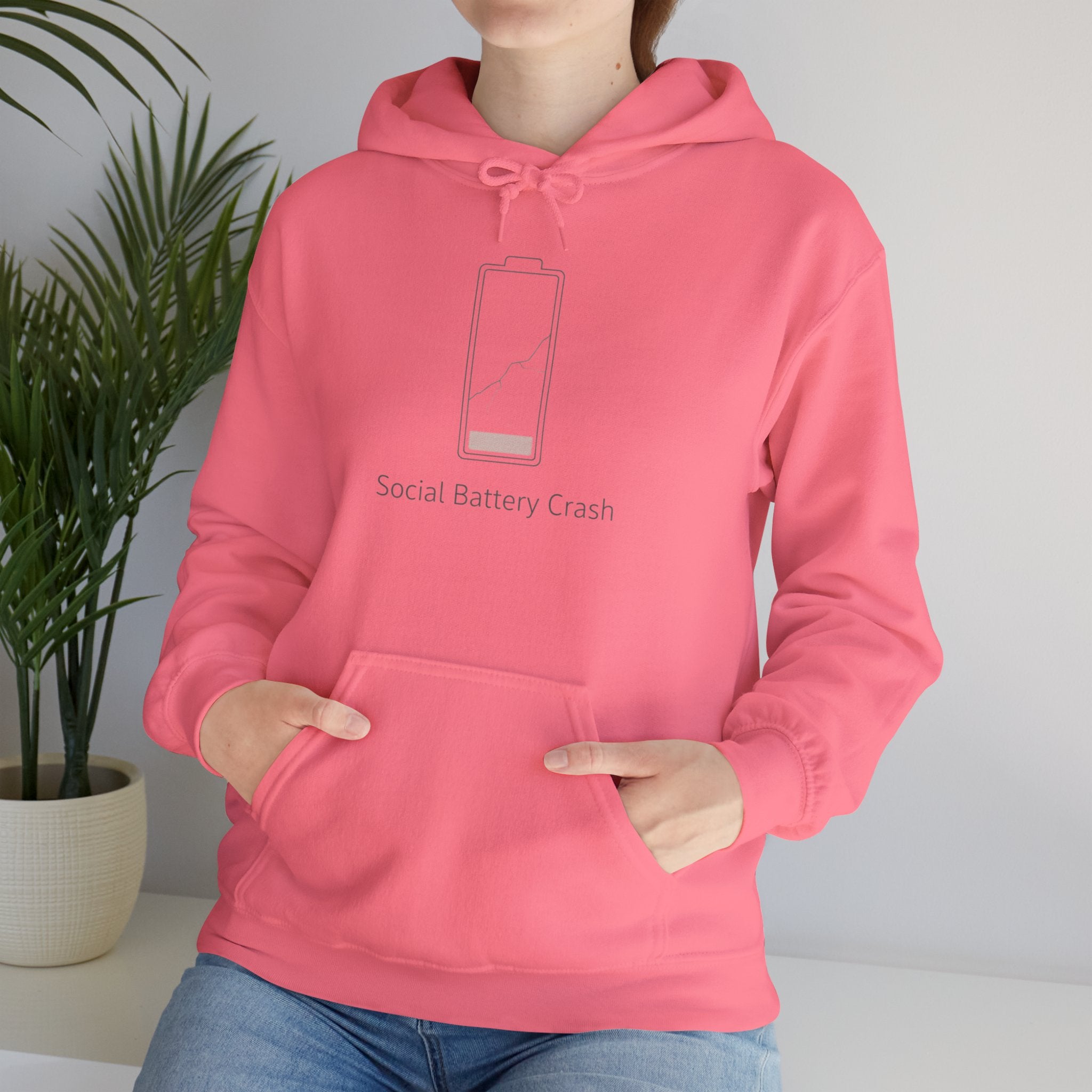 Social Battery Crash Hoodie