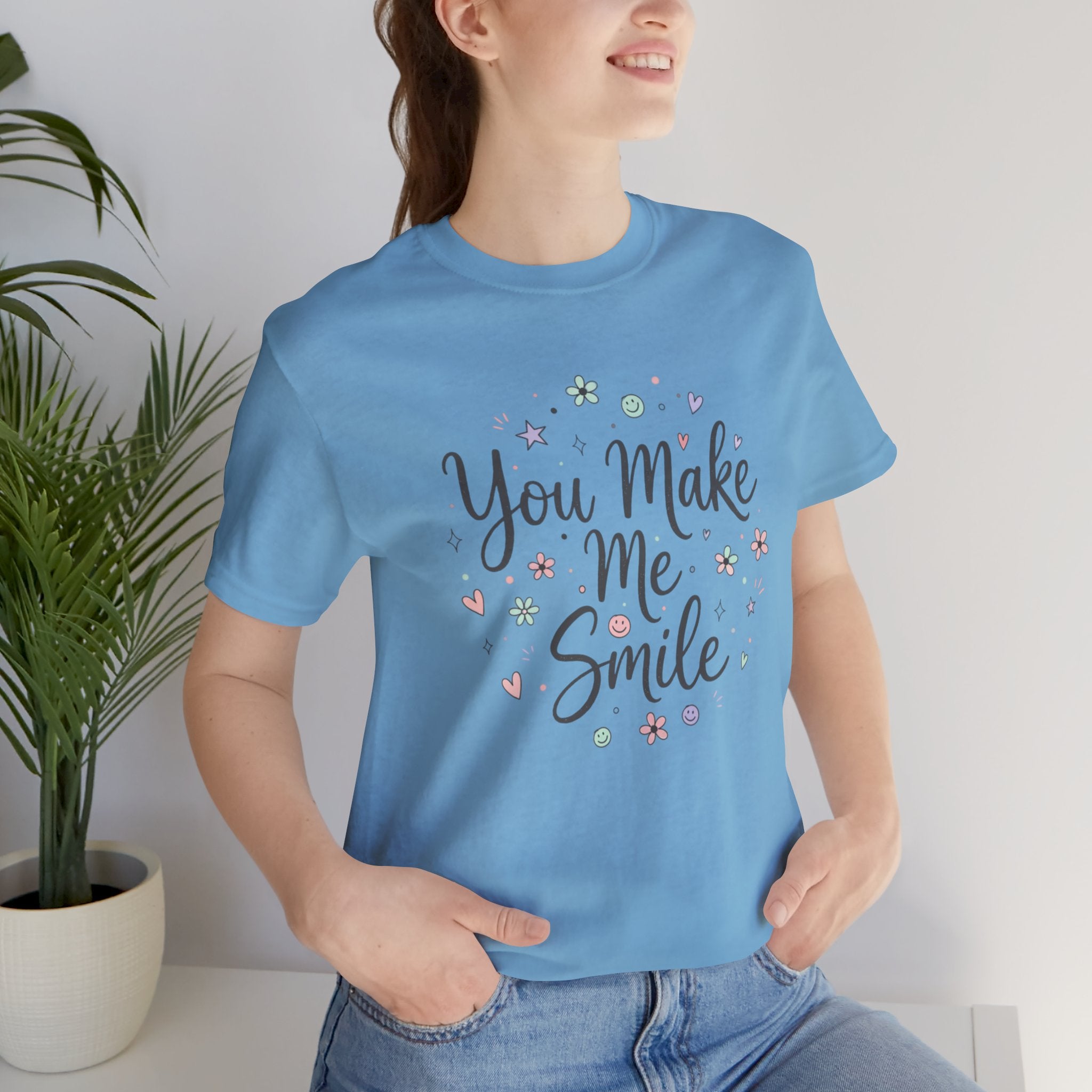 You Make Me Smile Tee | handwritten doodle, sketch aesthetic