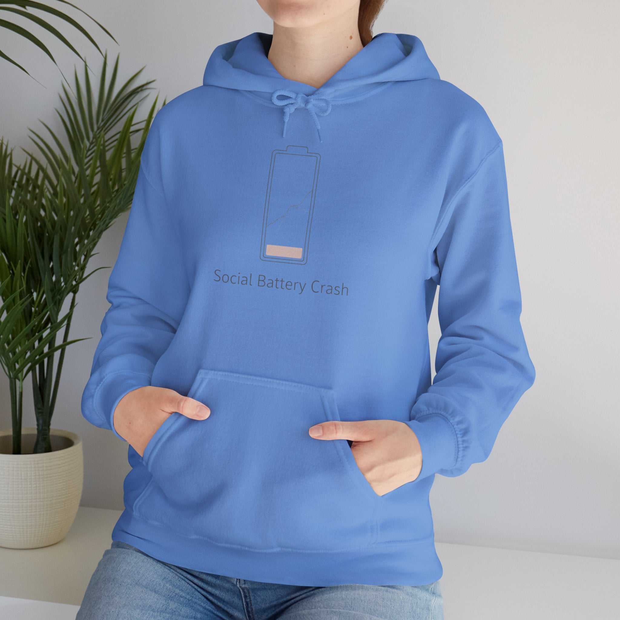 Social Battery Crash Hoodie