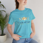 Cycle of Care Moon Phases Tee | celestial wellness, ritual calendar