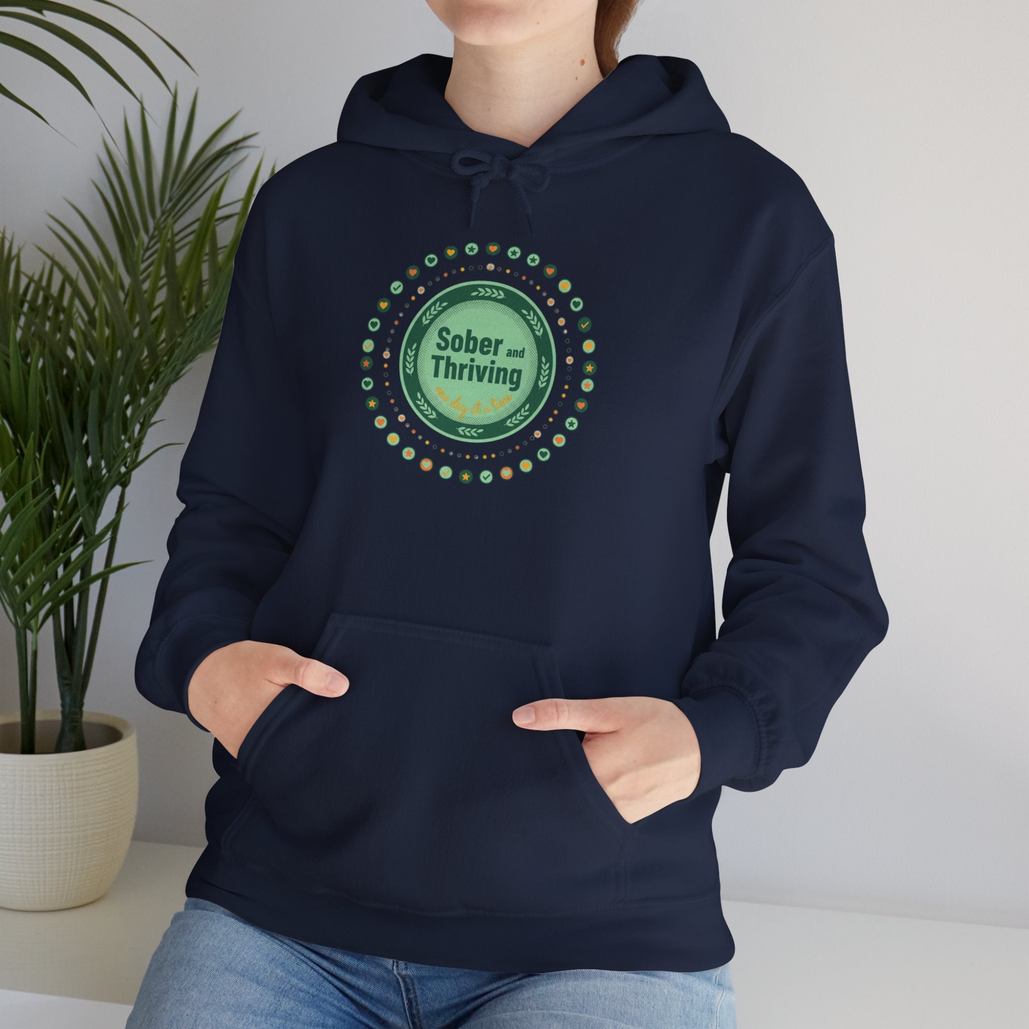 Sober & Thriving Hoodie | Dry January, Sober Curious Badge