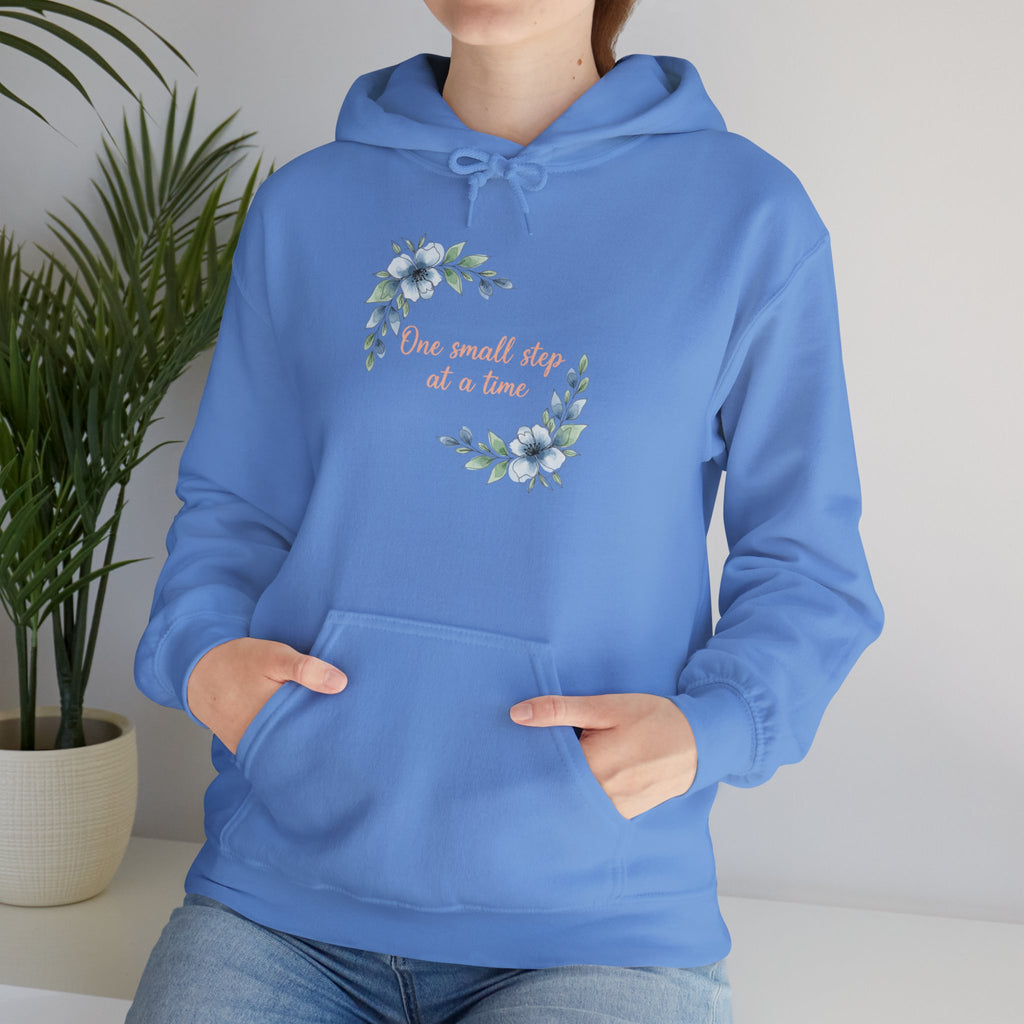 Floral Wreath 'One Small Step at a Time' Hoodie