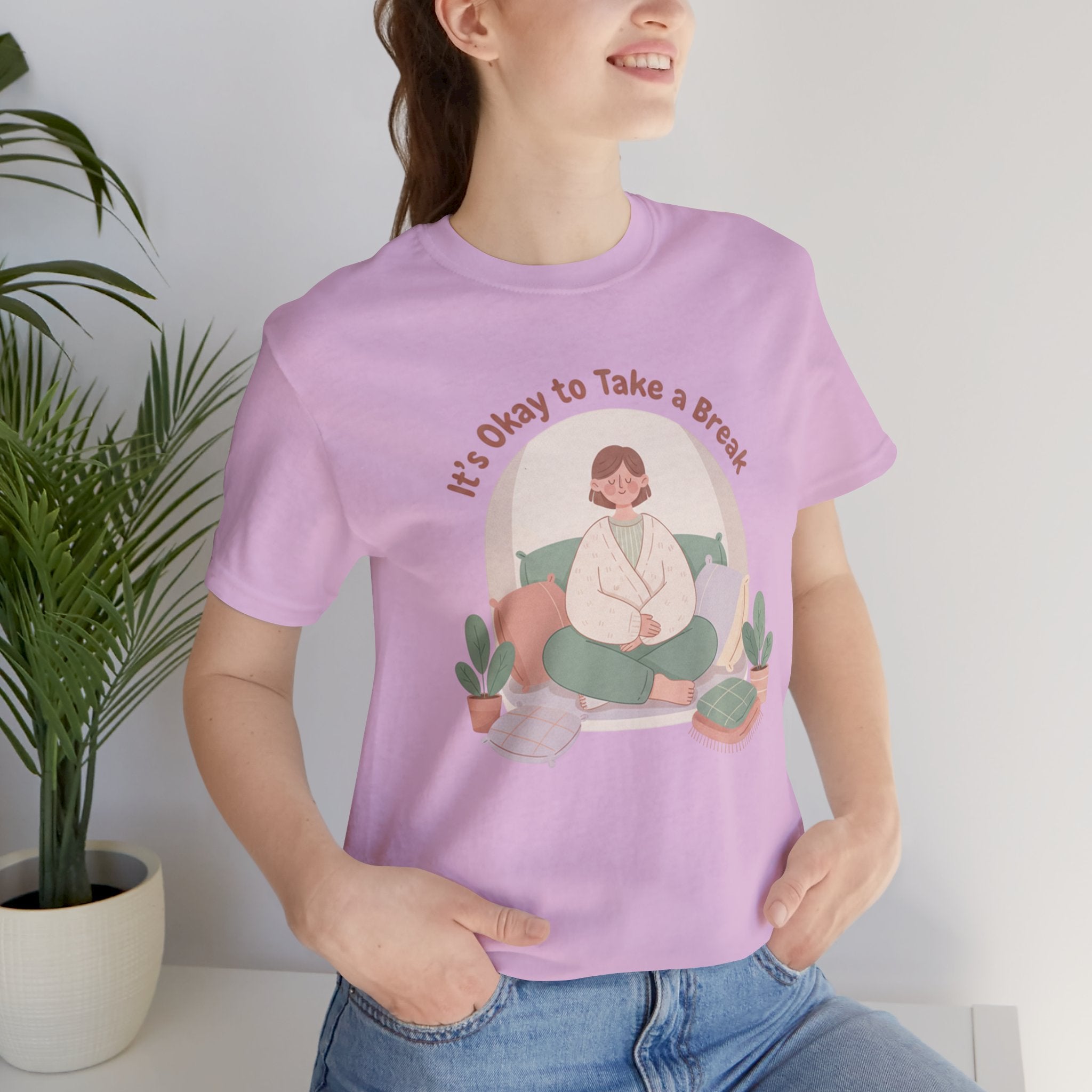 It's Okay to Take a Break Tee | self care shirt, burnout awareness