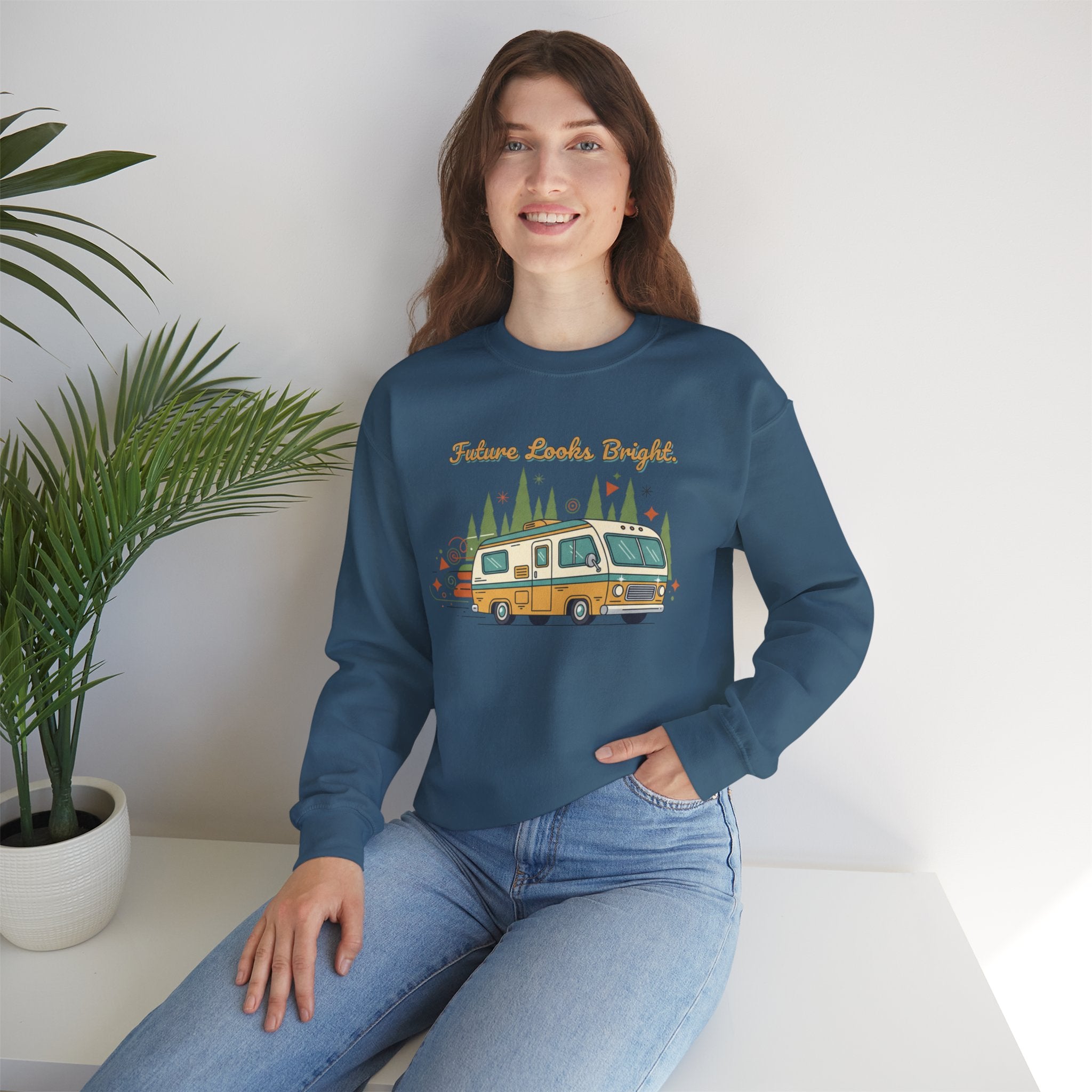 Future Looks Bright RV Camper Graphic Crewneck